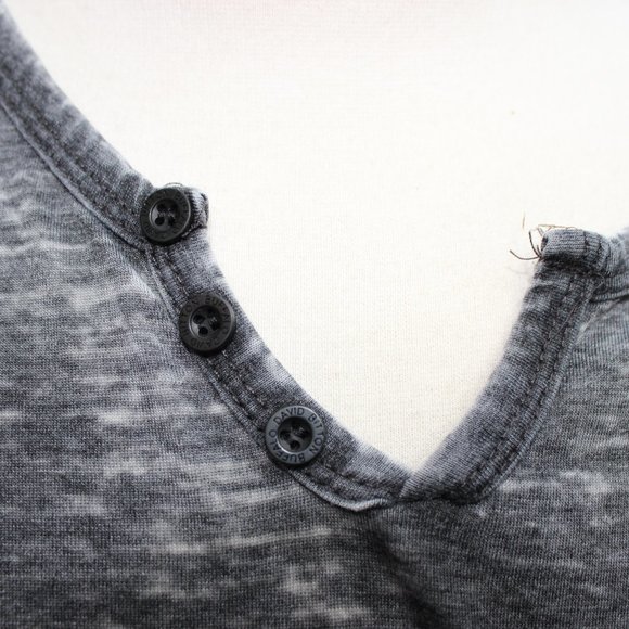 Buffalo David Bitton Burnout Gray T Shirt Men's Size XL - Picture 7 of 9